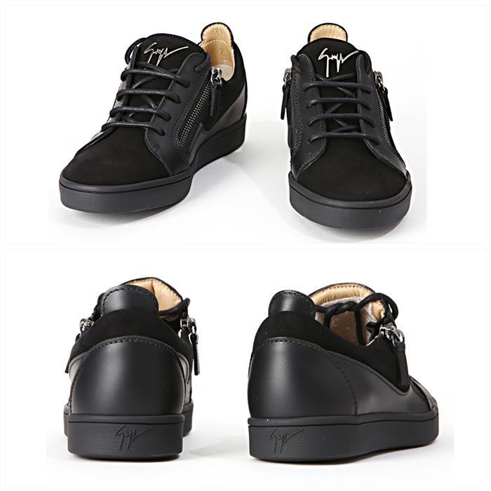 Giuseppe Zanotti Black Velvet Low-Top Sneakers RW70002 NERO