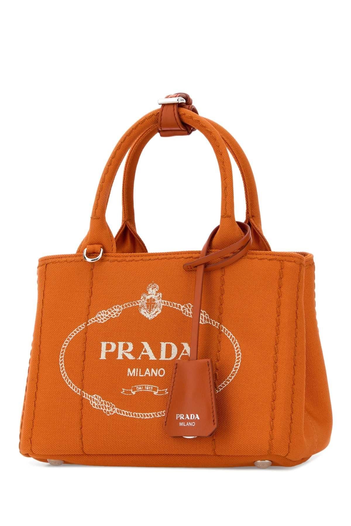 PRADA Black Leather Tote Bag