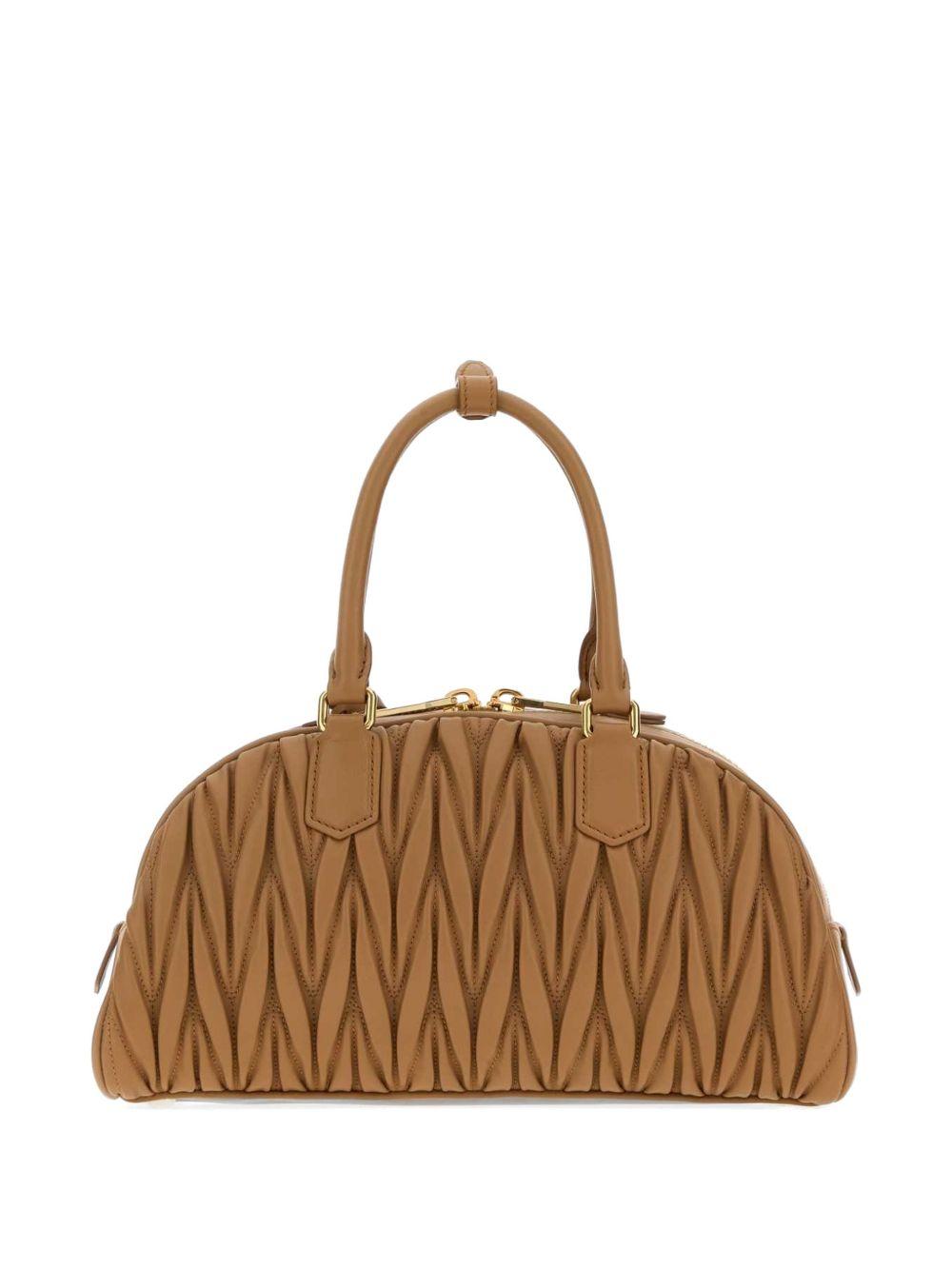 Miu Miu Leather Tote Bag Black