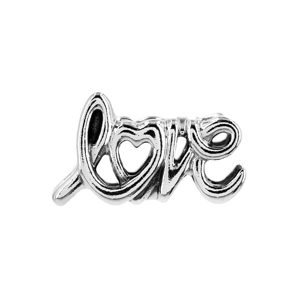 PANDORA Handwritten Love Silver Bracelet Charm 793055C00