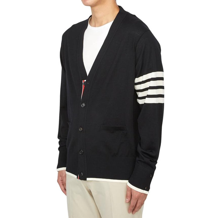 THOM BROWNE Men’s Wool Knit Cardigan MKC002D Y1014 001