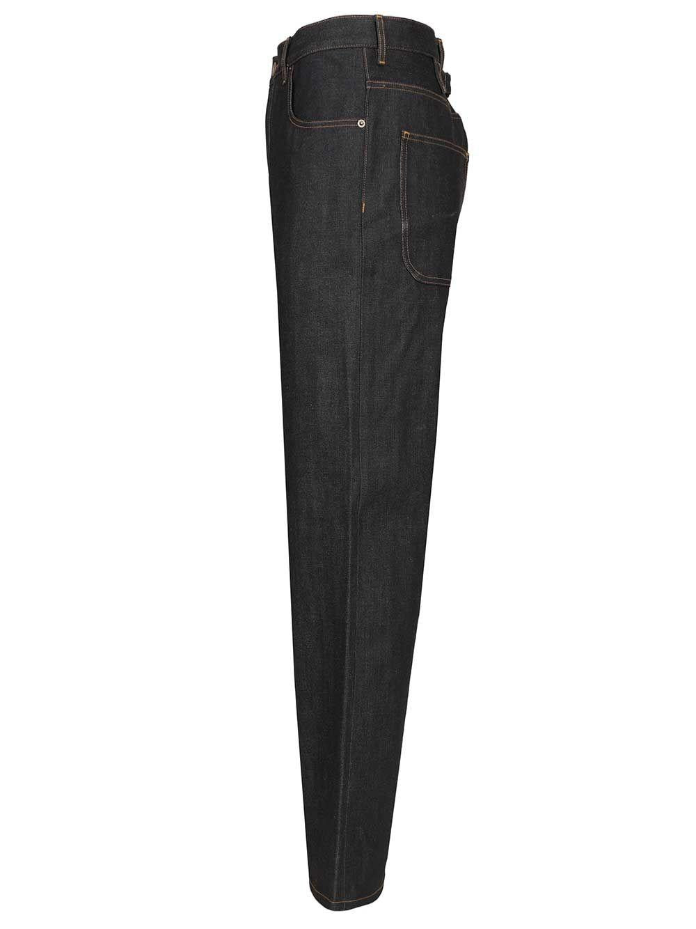 THOM BROWNE Indigo Cotton Denim Jeans