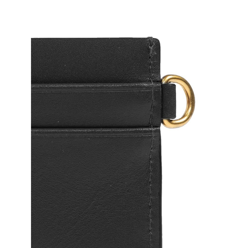Isabel Marant Oskan Leather Card Holder Black