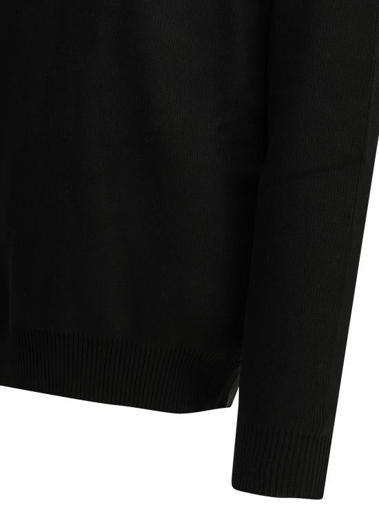 GOLDEN GOOSE Military Lettering Crewneck Sweater Black Men’s Knit