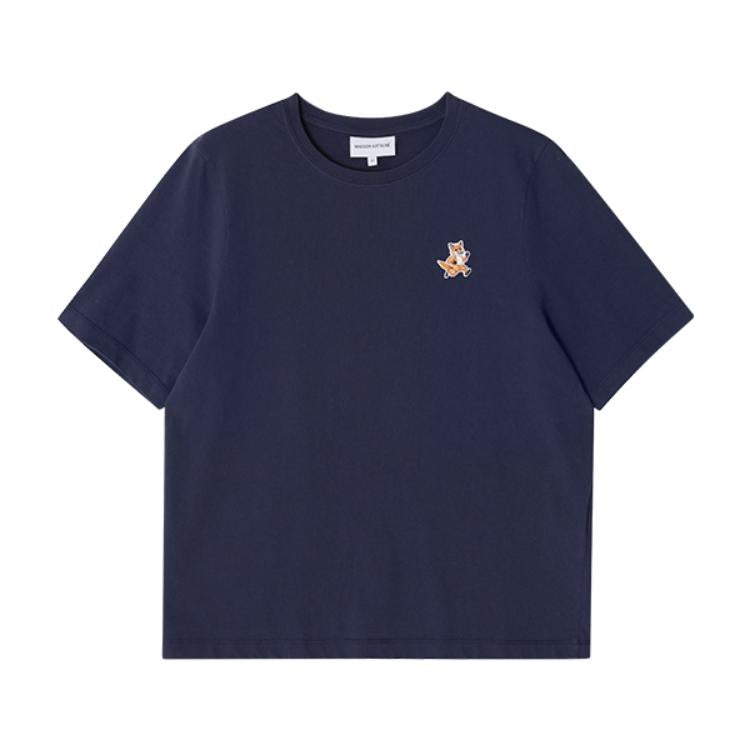Maison Kitsune Speedy Fox Navy Women’s Short Sleeve Polo Shirt