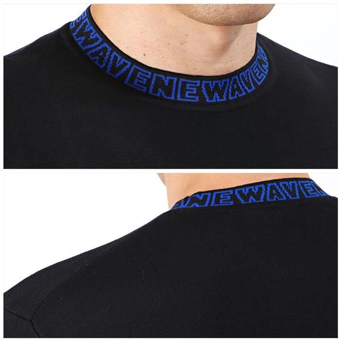 DIOR Blue Front Line Round Neck Knit Sweater for Men