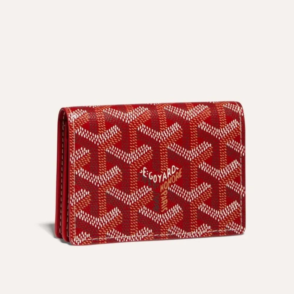 GOYARD Goyardine Canvas Card Holder Unisex Business Card Wallet