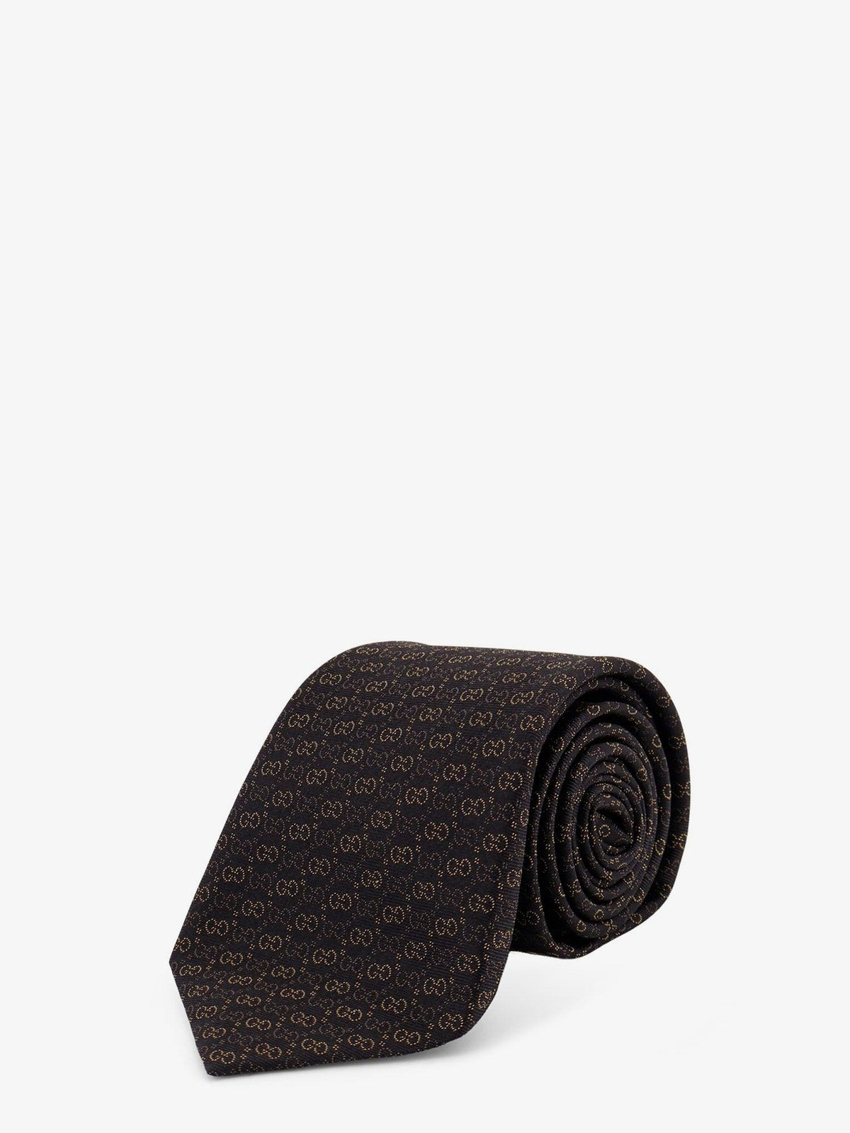 GUCCI Silk Jacquard Logo Tie Navy Men’s Accessory