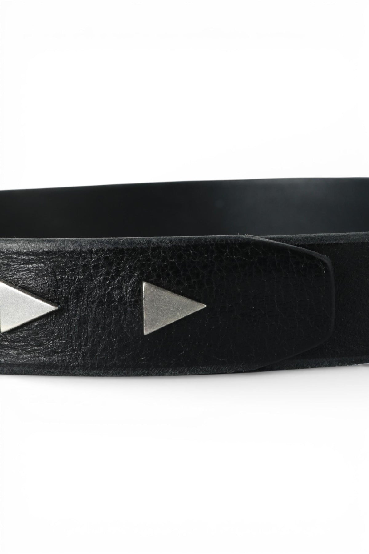 OUR LEGACY Black Leather 3cm Arrow Head Belt A42483B
