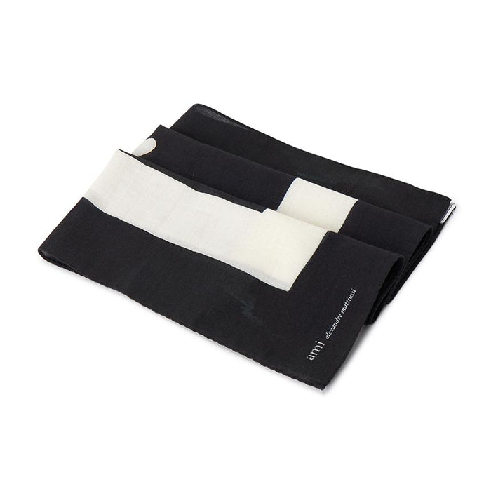 AMI Unisex Wool Scarf Black