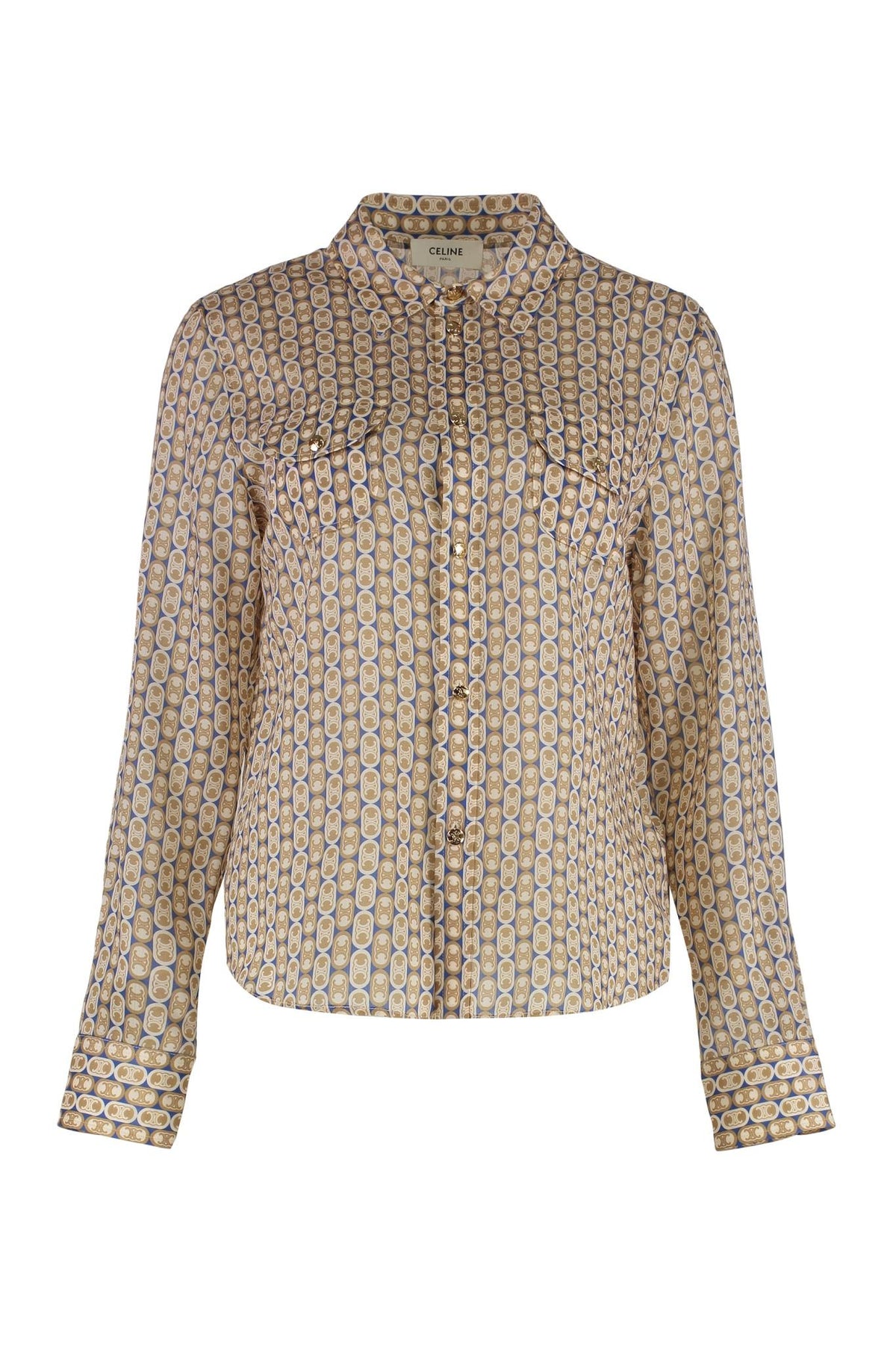 CELINE Long Sleeve Button-Up Shirt