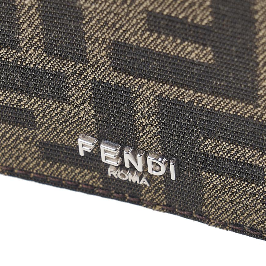 FENDI Selleria Leather Men's Passport Wallet