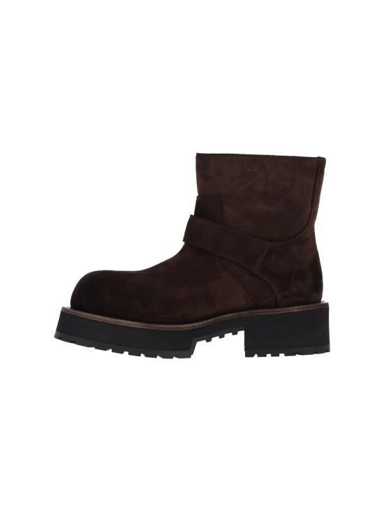 BALENCIAGA Light Espresso Leather Boots