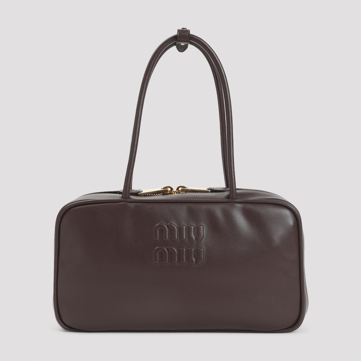Miu Miu Leather Shoulder Bag Brown