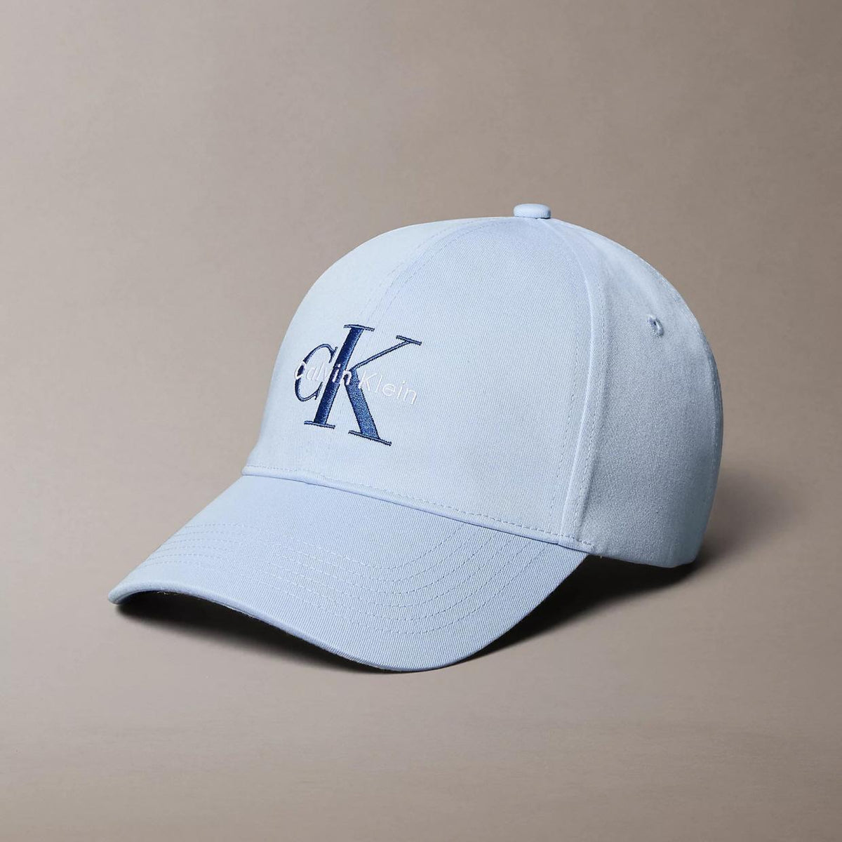 Calvin Klein Unisex Casual Blue Baseball Cap with Monogram Embroidered Logo