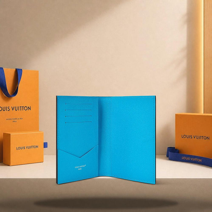 Louis Vuitton Tropical Blue Passport Cover Wallet M27653