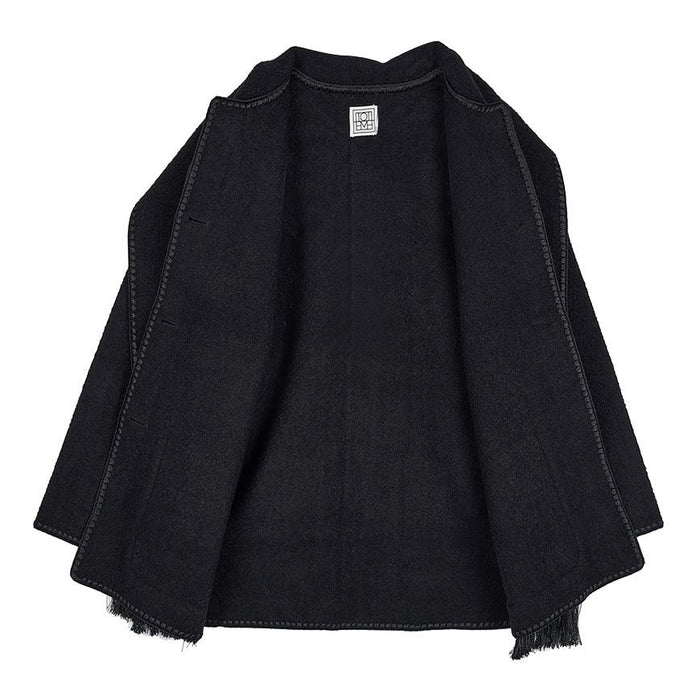 Toteme Women’s Scarf Detail Wool Coat Black 244WRO918 FB0292