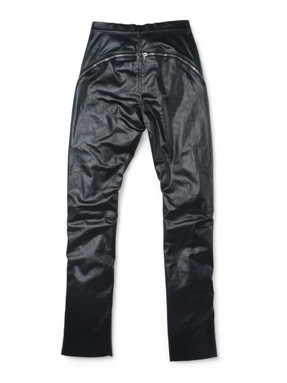 Rick Owens Black Coated Stretch Denim Jeans RU01D3343 SCT 09