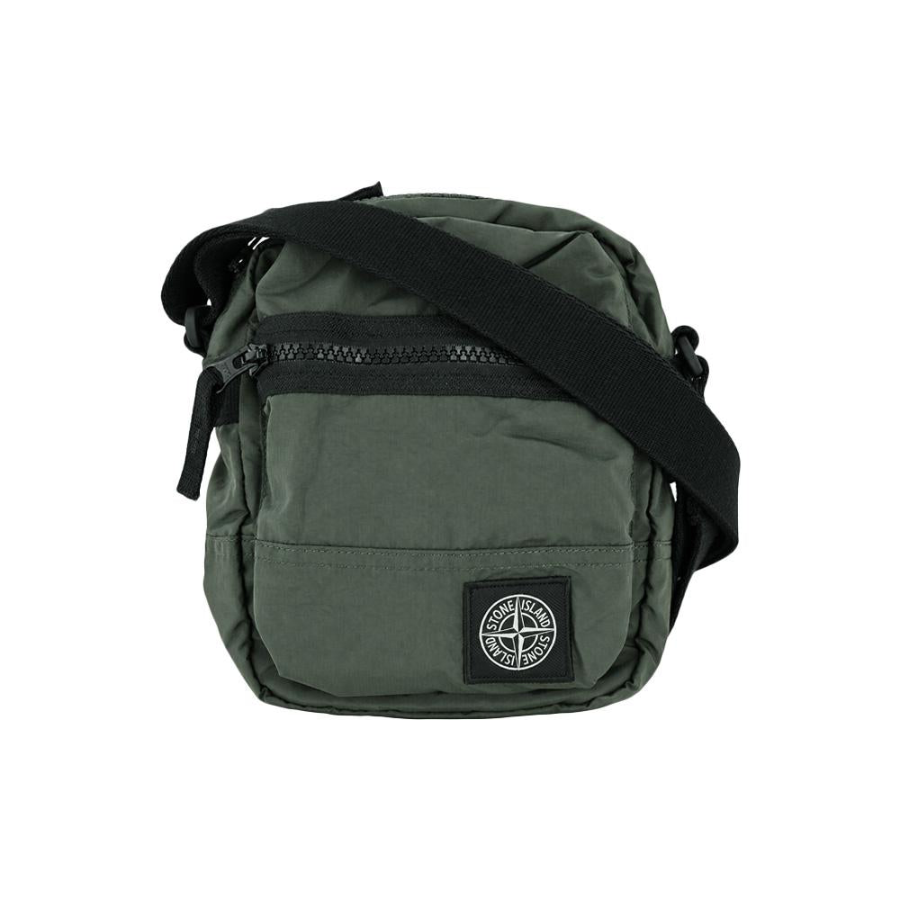 STONE ISLAND Nylon Metal Crossbody Bag Khaki Logo Patc L2S15 9200015 S0251 V0059