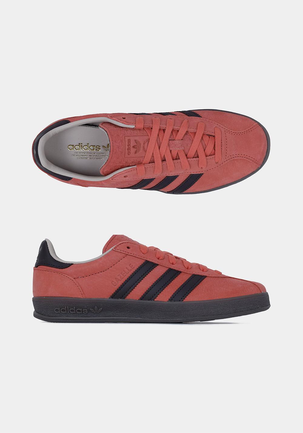 Adidas Crew Red Supplier Charcoal Gazelle Indoor Pro Sneakers JR8839