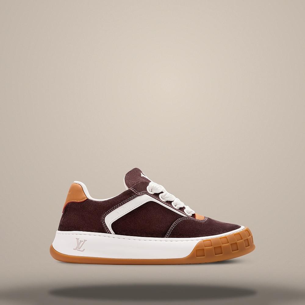 Louis Vuitton Brown LV Tilted Low Top Sneakers 1AJVXG