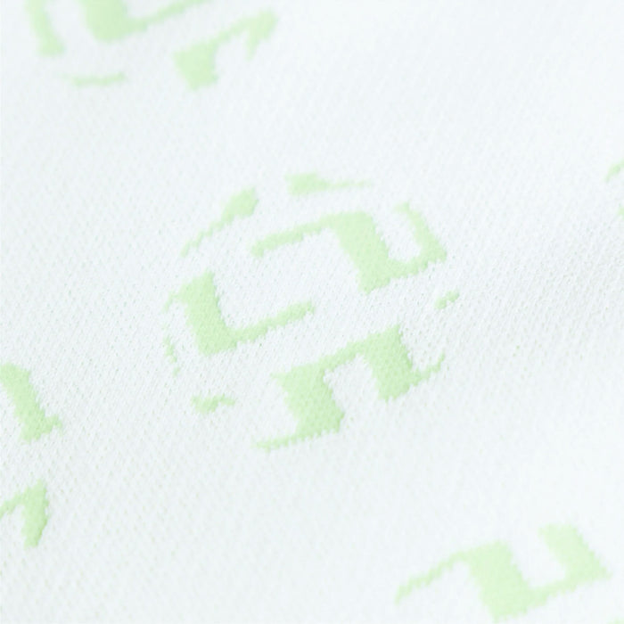 J LINDEBERG GUS Jacquard Crewneck Knit Sweater White
