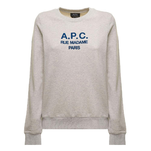 A.P.C. Ecru Logo Tina Sweatshirt Women’s Cotton Pullover
