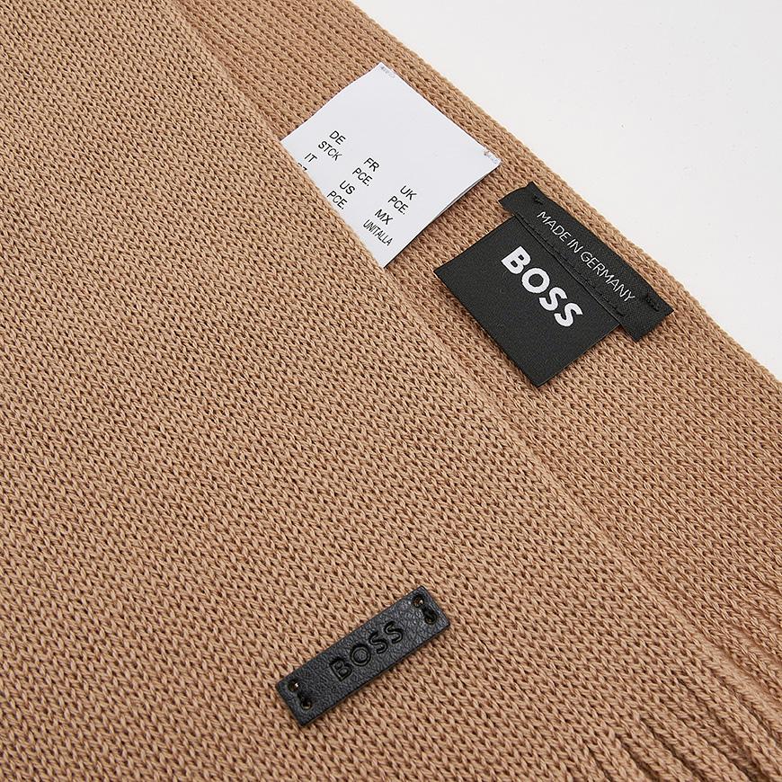 HUGO BOSS Men’s Virgin Wool Knit Scarf 50495340 260