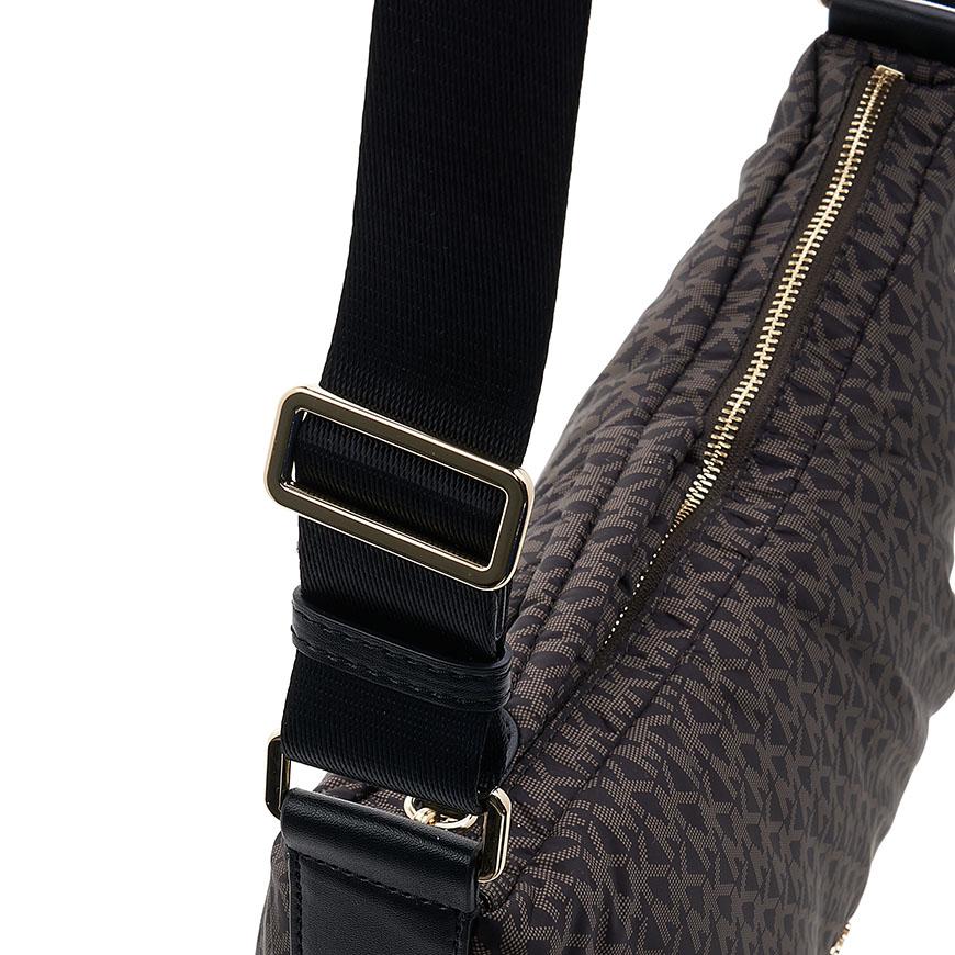 Michael Kors Leonie Crossbody Bag Brown Monogram Canvas