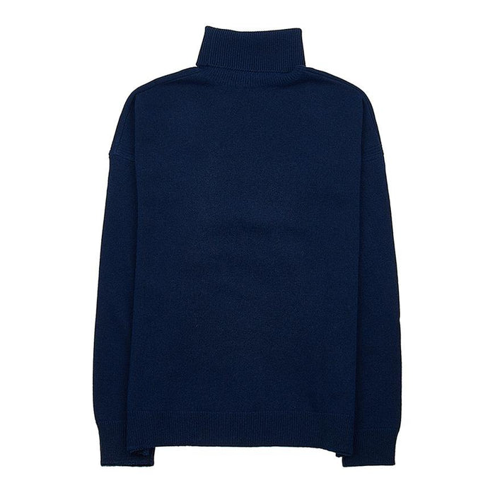 Maison Kitsune Men’s Fox Head Intarsia Comfort Crewneck Sweater