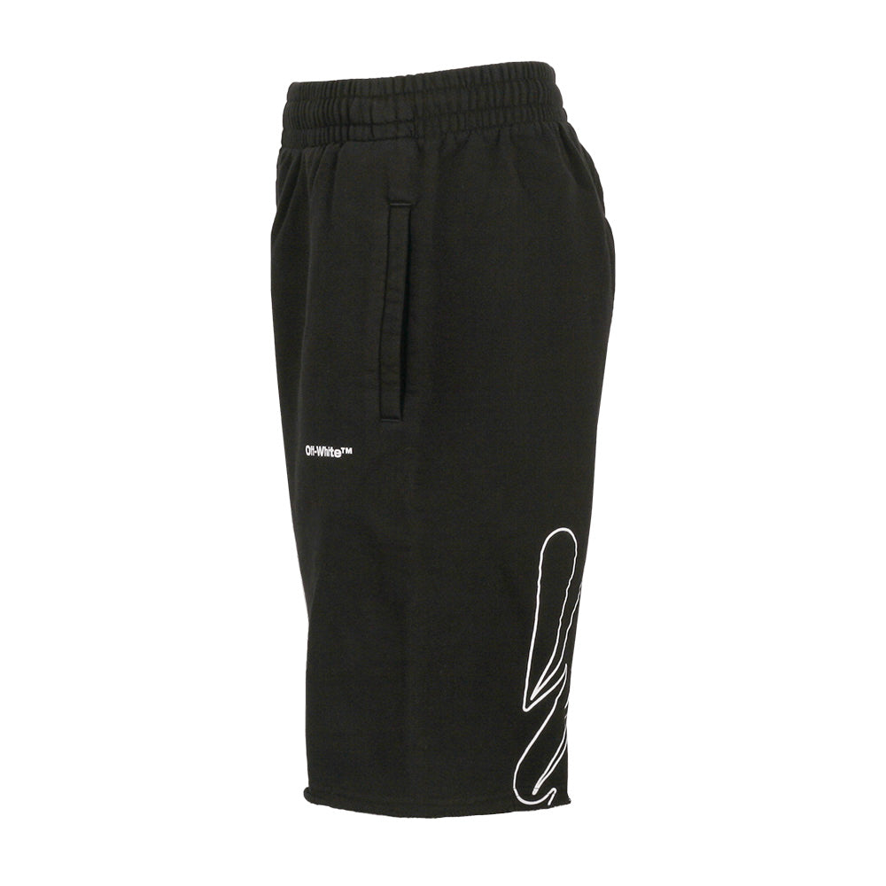 OFF WHITE Men's Light Fleece Track Shorts OMCI006 F22 FLE006 1001