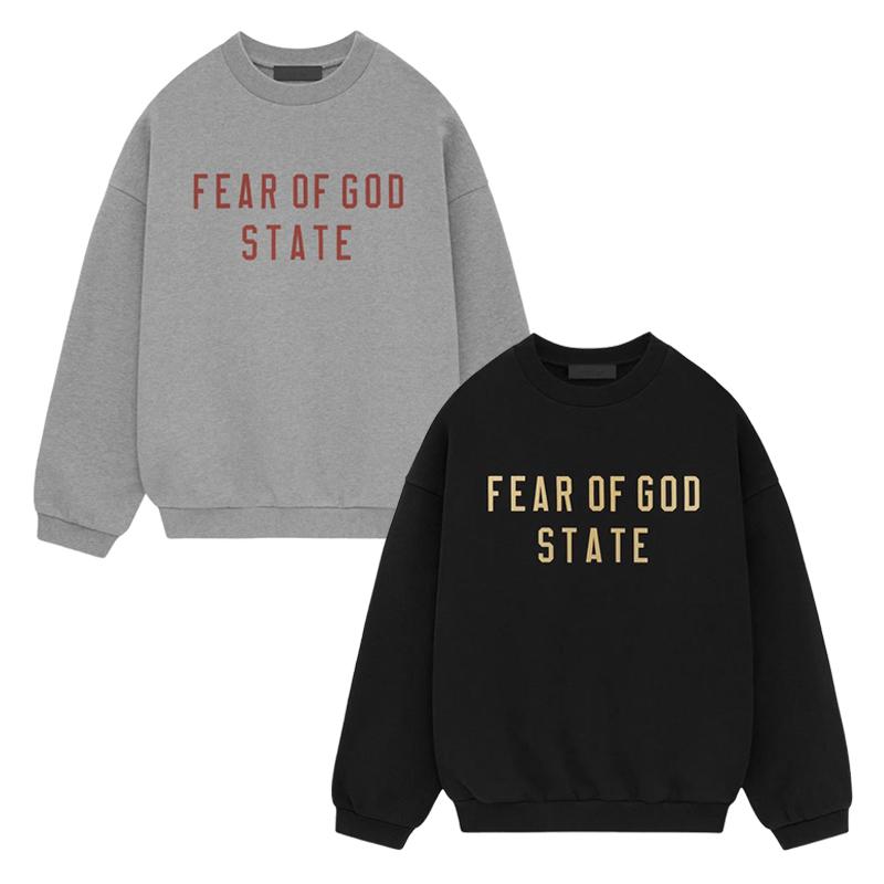 Fear of God Essentials Fleece State Crewneck Sweatshirt Black
