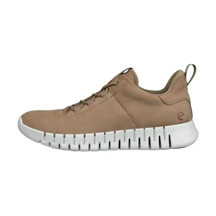 ecco Groove Nutmeg Brown Leather Low-Top Sneakers Men