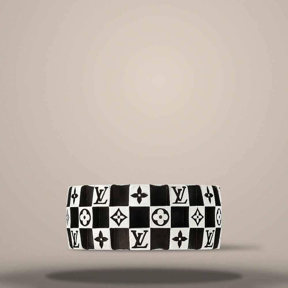 Louis Vuitton LV Damier Ring 1cm Wide M1793