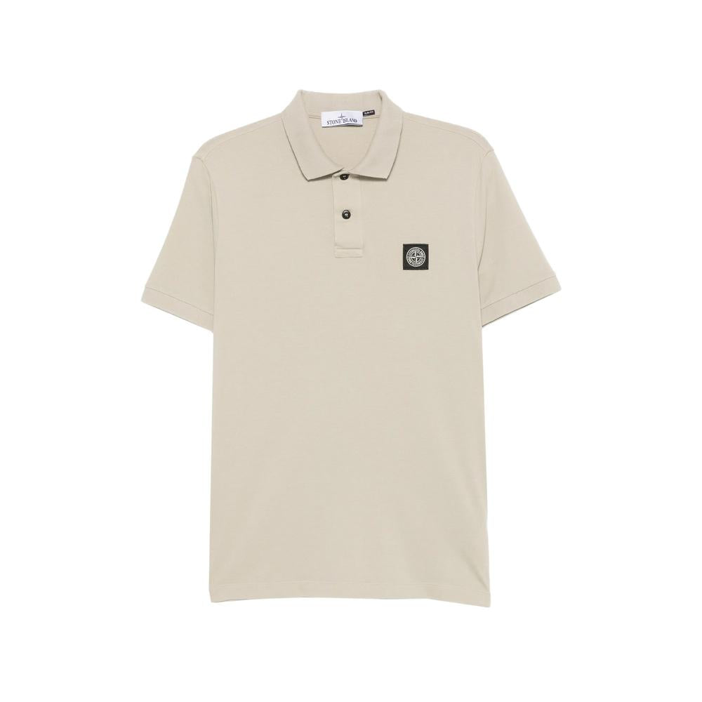 STONE ISLAND Short Sleeve Polo Shirt Navy Cotton Men