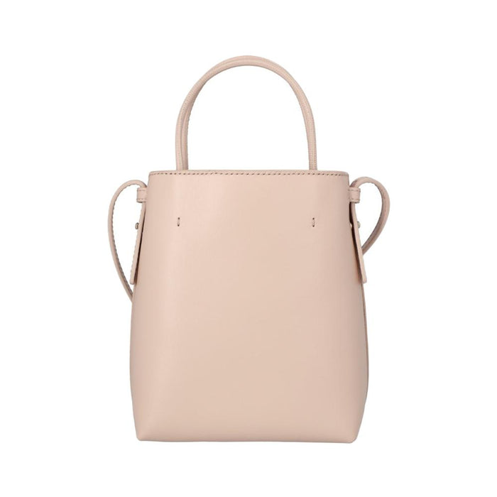 Chloe SENSE Logo Embroidered Micro Tote Bag Cement Pink Tote