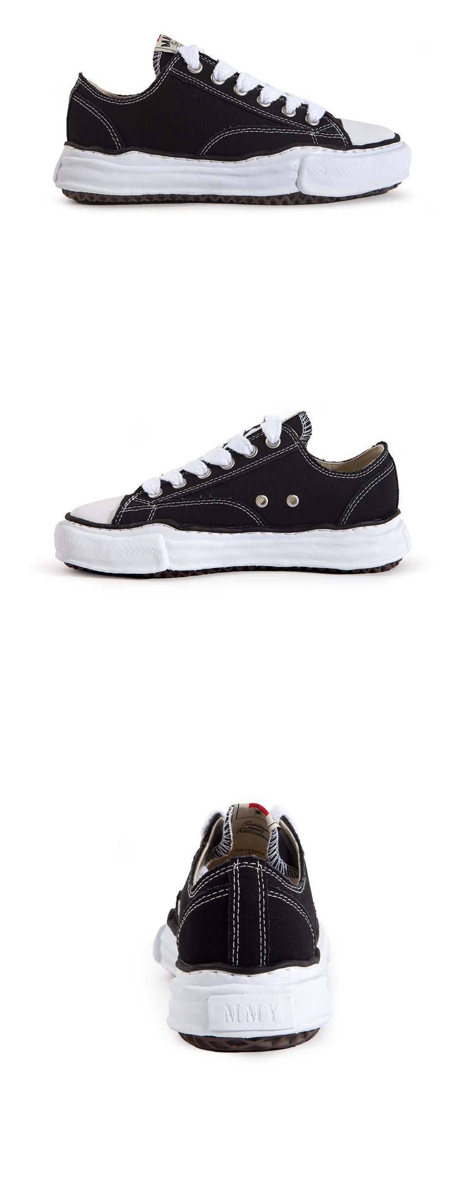 Maison Mihara Yasuhiro Peterson Low OG Sole Canvas Sneakers A01FW702 BLACK