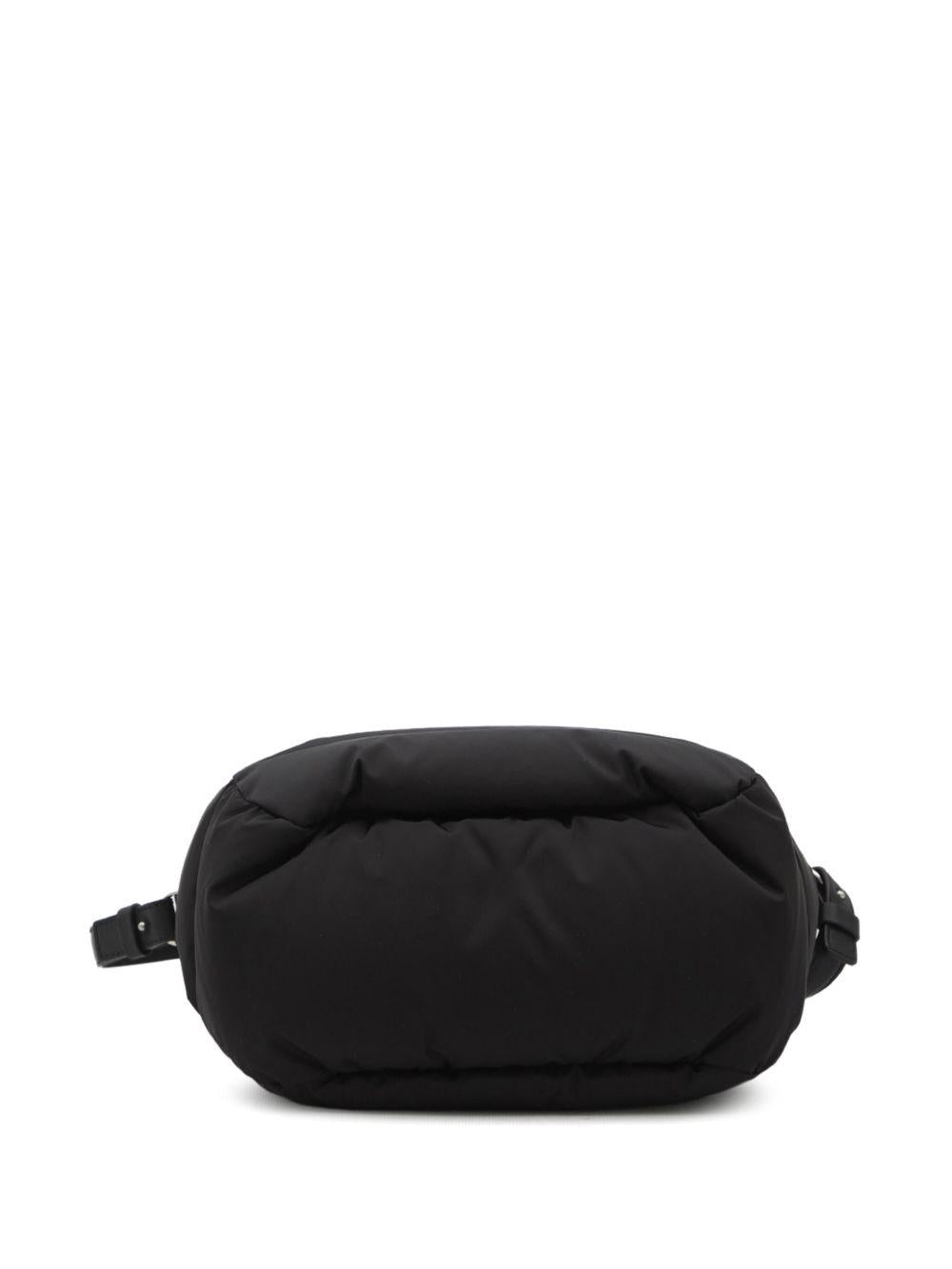 Moncler Black Nylon Shoulder Tote Bag