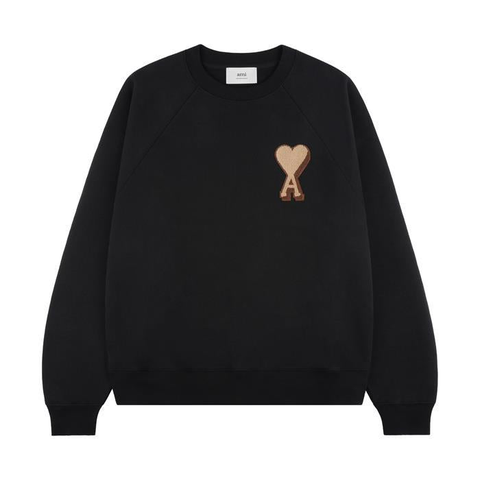 AMI Heart Logo Cotton Sweatshirt USW771 747 001