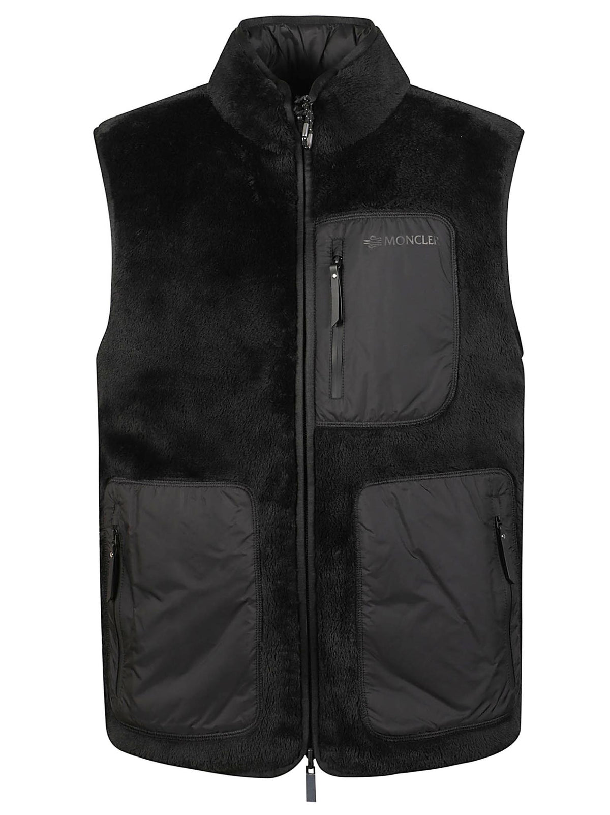 Moncler Black Down Puffer Vest for Men