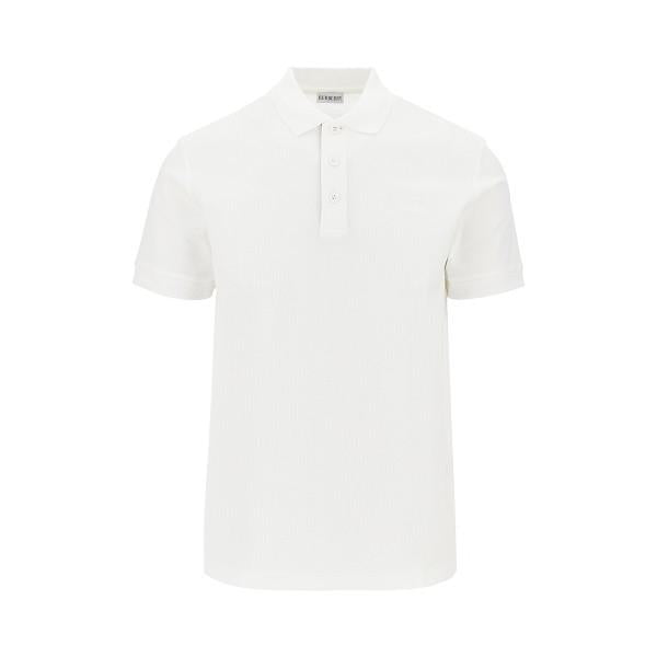 BURBERRY Logo Cotton Polo Shirt for Men