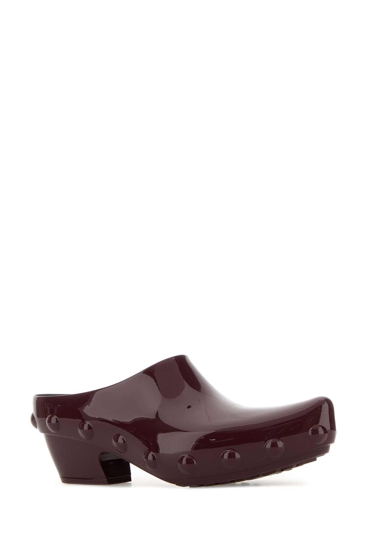 Bottega Veneta Red Leather Mules Slides Sandals