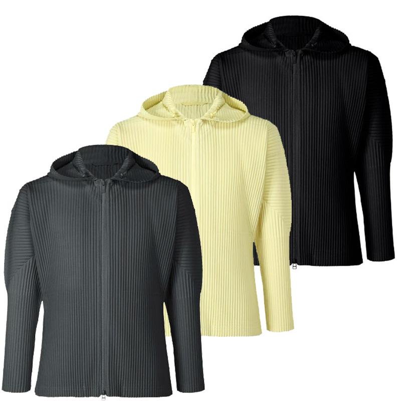 Issey Miyake Homme Plissé Monthly Color Pleated Hooded Zip-Up Jacket JL106
