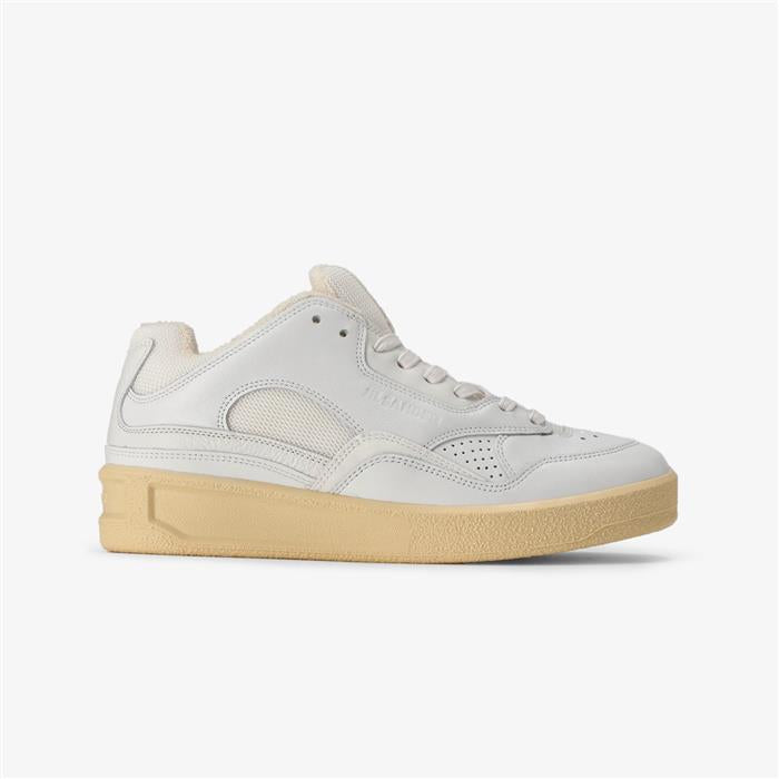 JIL SANDER Leather Women’s Low-Top Sneakers White