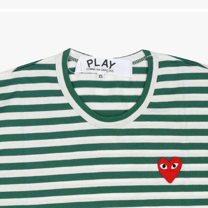 Comme des Garcons Red Heart Patch Unisex Long Sleeve T-Shirt