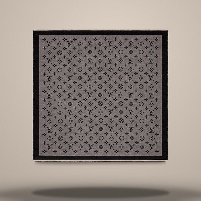 Louis Vuitton Monogram Neo Natte Shawl Black Scarf