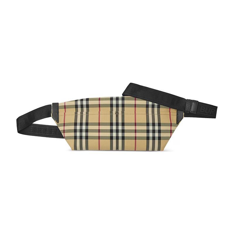 BURBERRY Vintage Check Beige Belt Bag