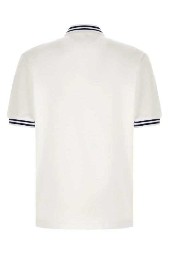 Brunello Cucinelli Logo Embroidered Polo Shirt White Men’s