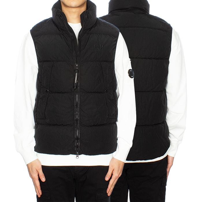 CP Company Logo Chrome-R Padded Down Vest Black Men’s
