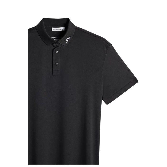 J LINDEBERG Men’s KV Golf Polo Shirt Short Sleeve Black